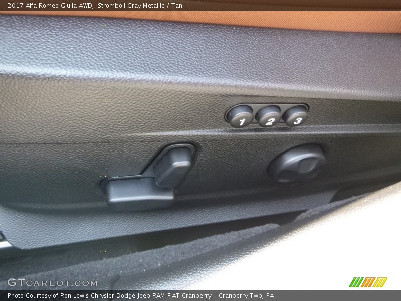 Stromboli Gray Metallic / Tan 2017 Alfa Romeo Giulia AWD