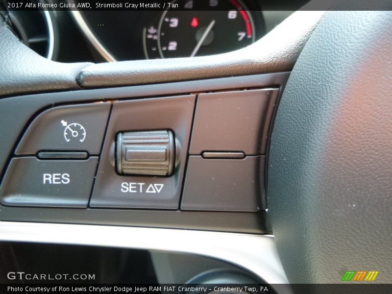 Stromboli Gray Metallic / Tan 2017 Alfa Romeo Giulia AWD