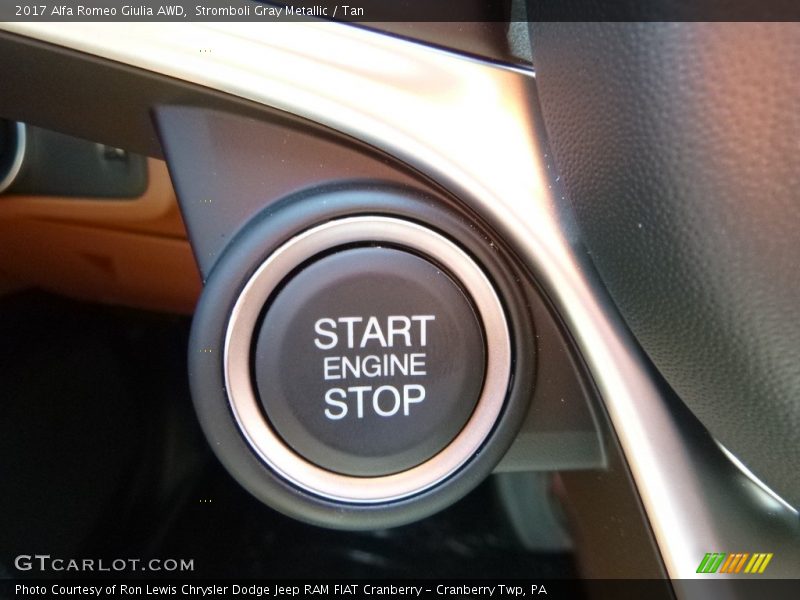 Stromboli Gray Metallic / Tan 2017 Alfa Romeo Giulia AWD