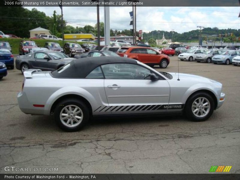 Satin Silver Metallic / Light Graphite 2006 Ford Mustang V6 Deluxe Convertible