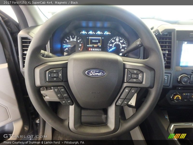 Magnetic / Black 2017 Ford F150 XL SuperCab 4x4