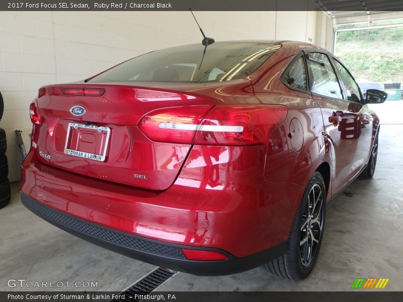 Ruby Red / Charcoal Black 2017 Ford Focus SEL Sedan