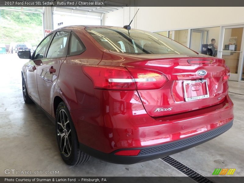 Ruby Red / Charcoal Black 2017 Ford Focus SEL Sedan