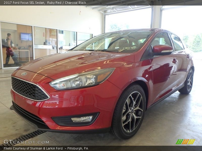 Ruby Red / Charcoal Black 2017 Ford Focus SEL Sedan