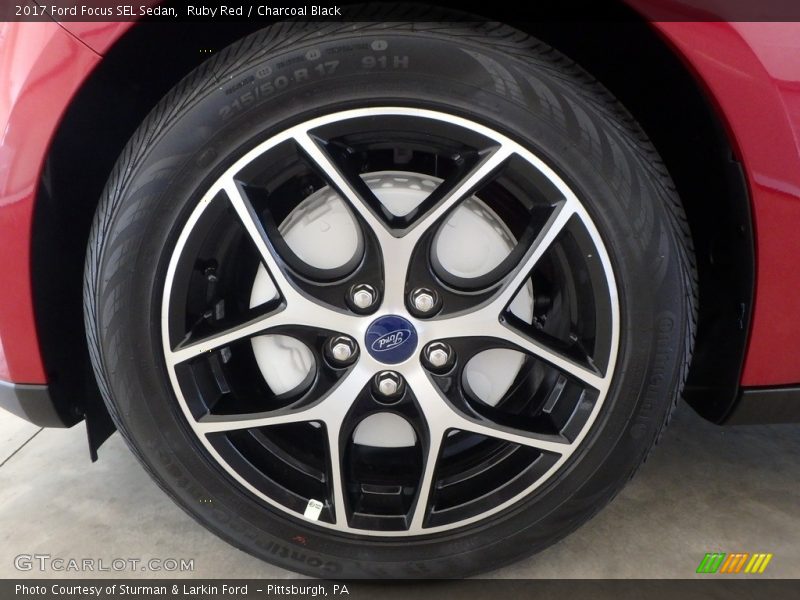 Ruby Red / Charcoal Black 2017 Ford Focus SEL Sedan