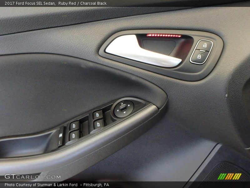 Ruby Red / Charcoal Black 2017 Ford Focus SEL Sedan