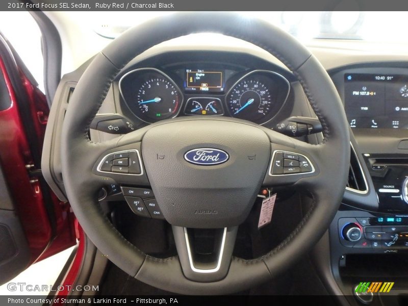Ruby Red / Charcoal Black 2017 Ford Focus SEL Sedan