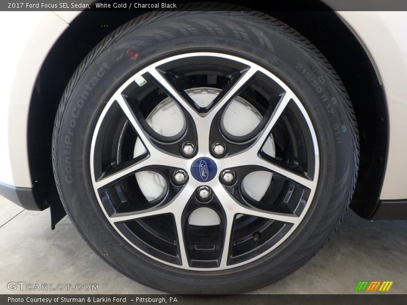 White Gold / Charcoal Black 2017 Ford Focus SEL Sedan