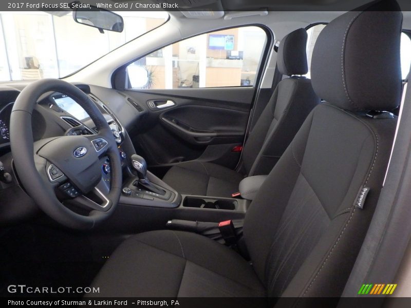 White Gold / Charcoal Black 2017 Ford Focus SEL Sedan