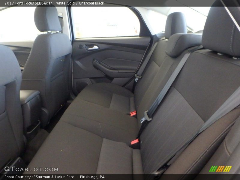 White Gold / Charcoal Black 2017 Ford Focus SEL Sedan