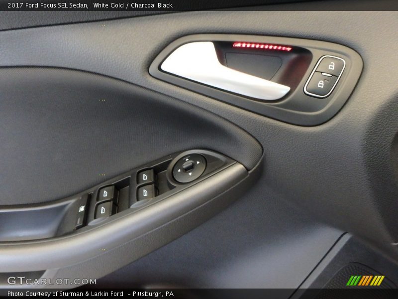 White Gold / Charcoal Black 2017 Ford Focus SEL Sedan