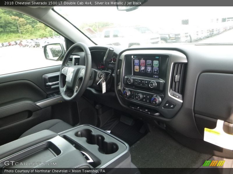 Silver Ice Metallic / Jet Black 2018 Chevrolet Silverado 1500 LT Double Cab 4x4