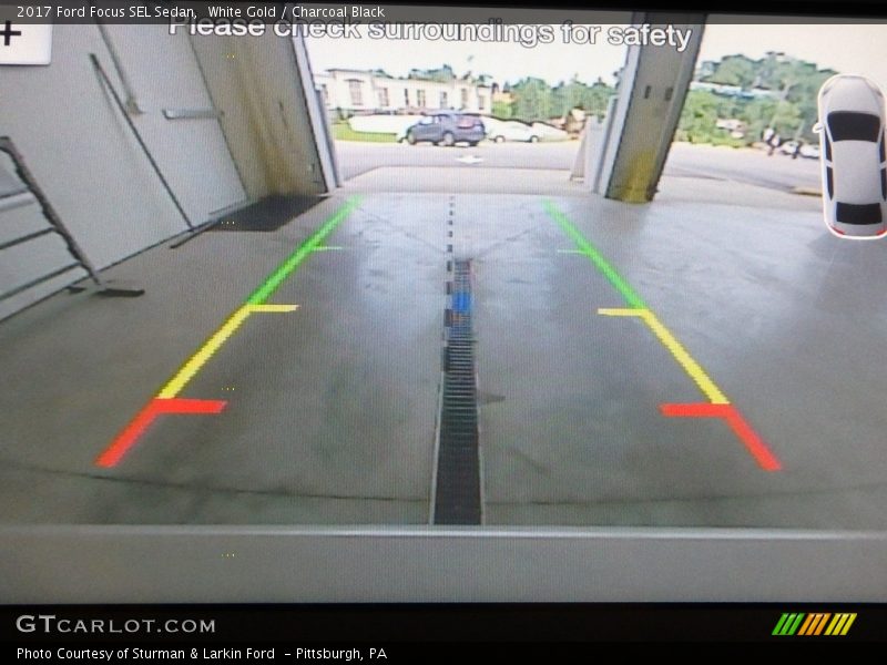White Gold / Charcoal Black 2017 Ford Focus SEL Sedan