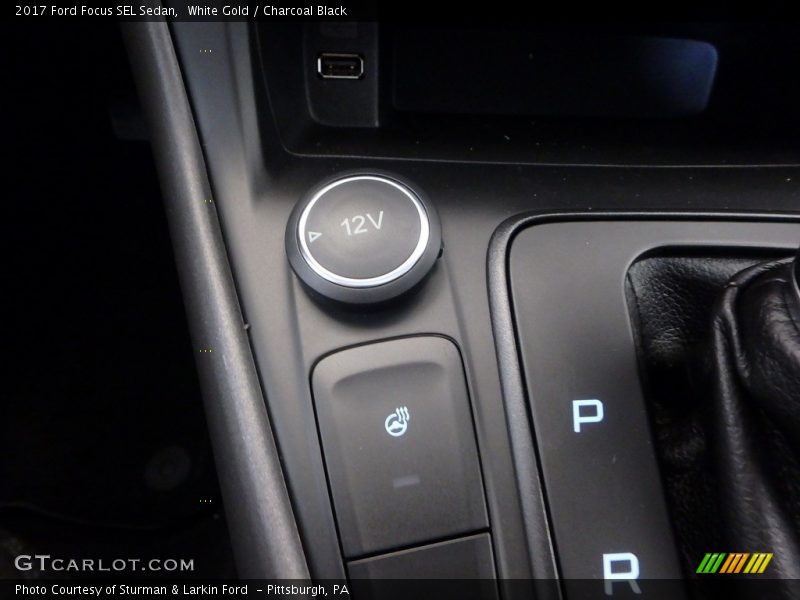 White Gold / Charcoal Black 2017 Ford Focus SEL Sedan