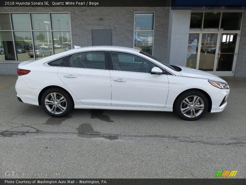 Quartz White Pearl / Beige 2018 Hyundai Sonata SE