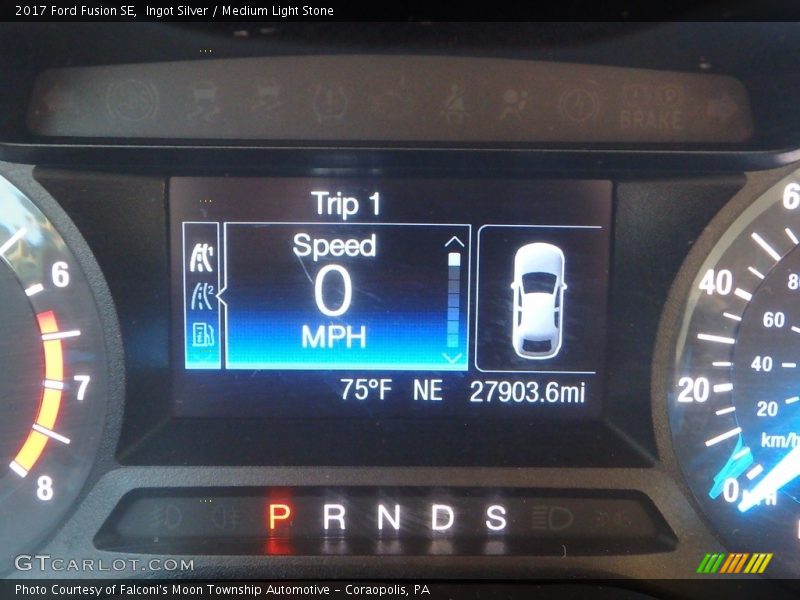 Ingot Silver / Medium Light Stone 2017 Ford Fusion SE