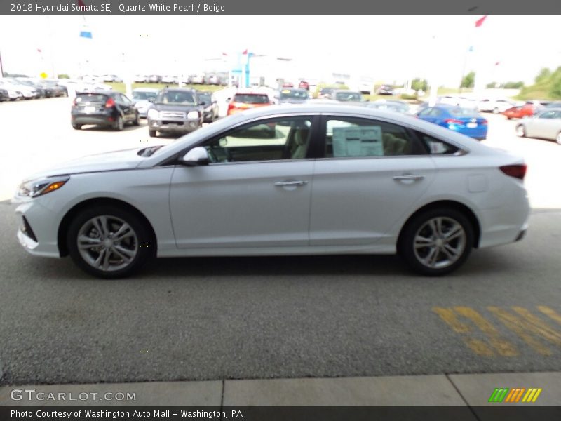 Quartz White Pearl / Beige 2018 Hyundai Sonata SE