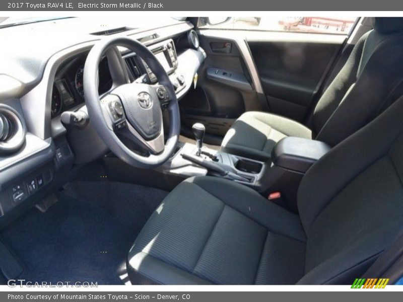 Electric Storm Metallic / Black 2017 Toyota RAV4 LE