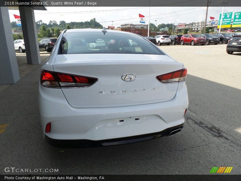 Quartz White Pearl / Beige 2018 Hyundai Sonata SE