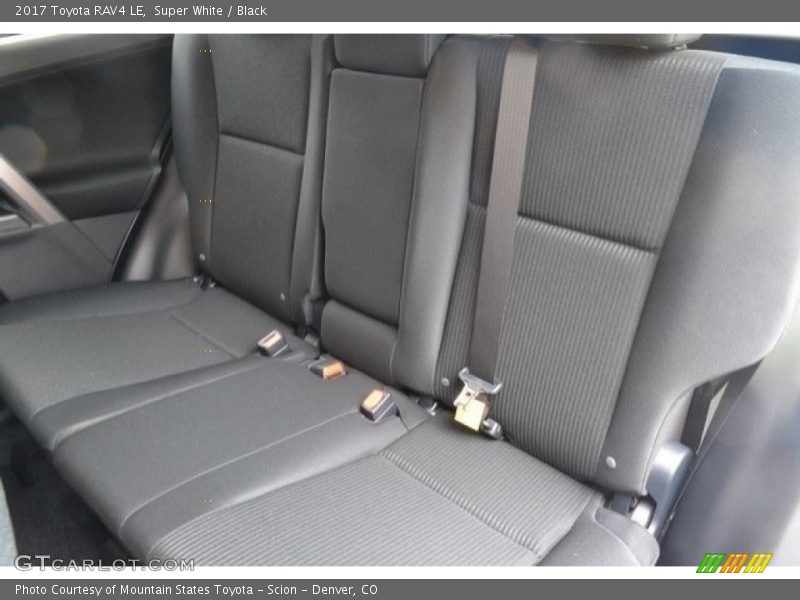Super White / Black 2017 Toyota RAV4 LE