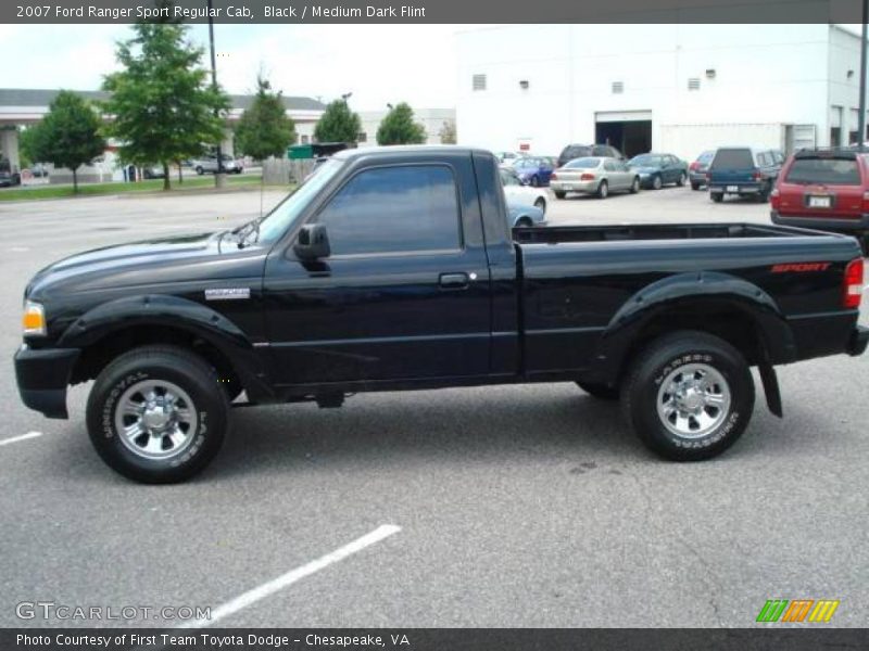 Black / Medium Dark Flint 2007 Ford Ranger Sport Regular Cab