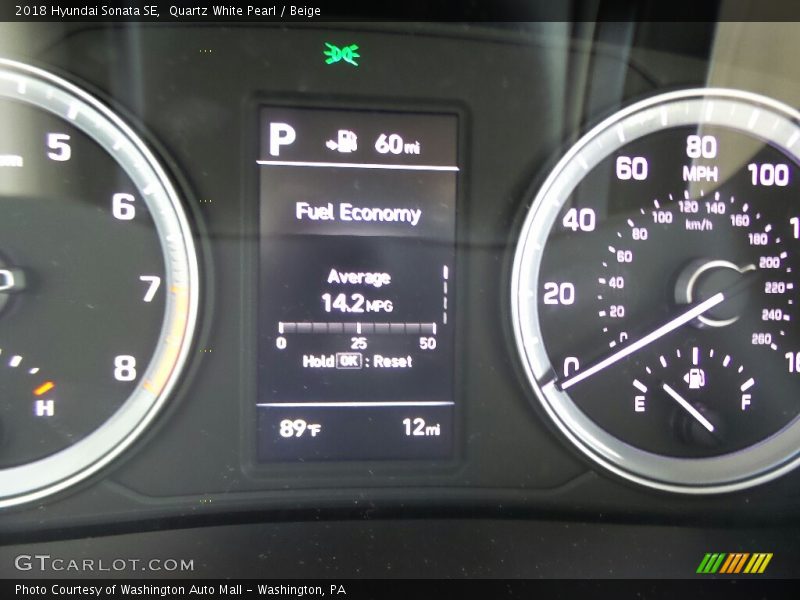 Quartz White Pearl / Beige 2018 Hyundai Sonata SE