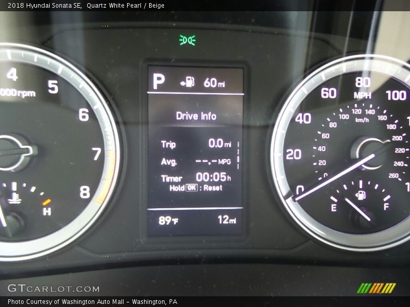 Quartz White Pearl / Beige 2018 Hyundai Sonata SE