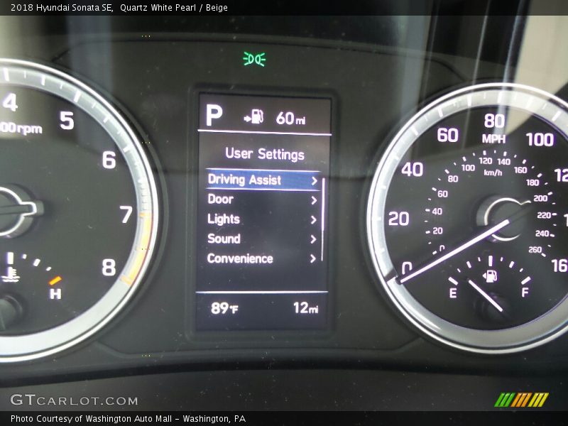 Quartz White Pearl / Beige 2018 Hyundai Sonata SE