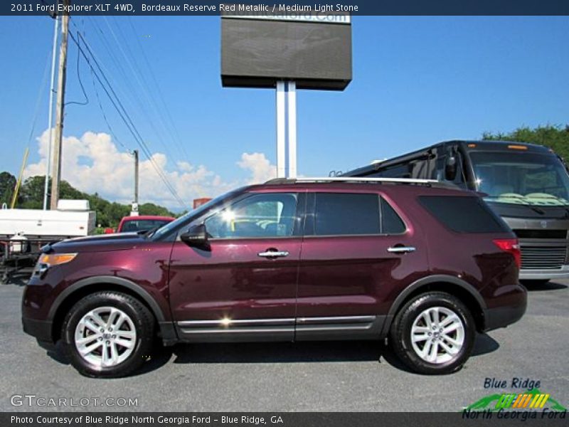 Bordeaux Reserve Red Metallic / Medium Light Stone 2011 Ford Explorer XLT 4WD