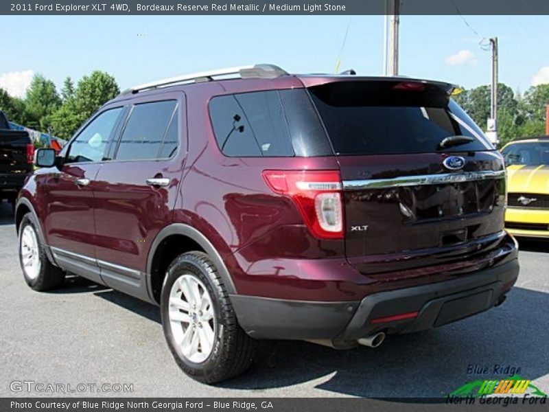 Bordeaux Reserve Red Metallic / Medium Light Stone 2011 Ford Explorer XLT 4WD