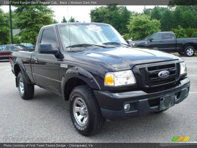 Black / Medium Dark Flint 2007 Ford Ranger Sport Regular Cab
