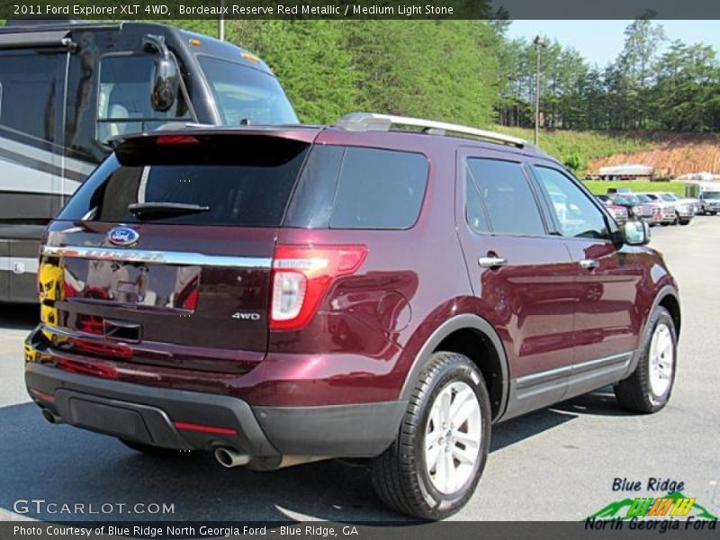 Bordeaux Reserve Red Metallic / Medium Light Stone 2011 Ford Explorer XLT 4WD