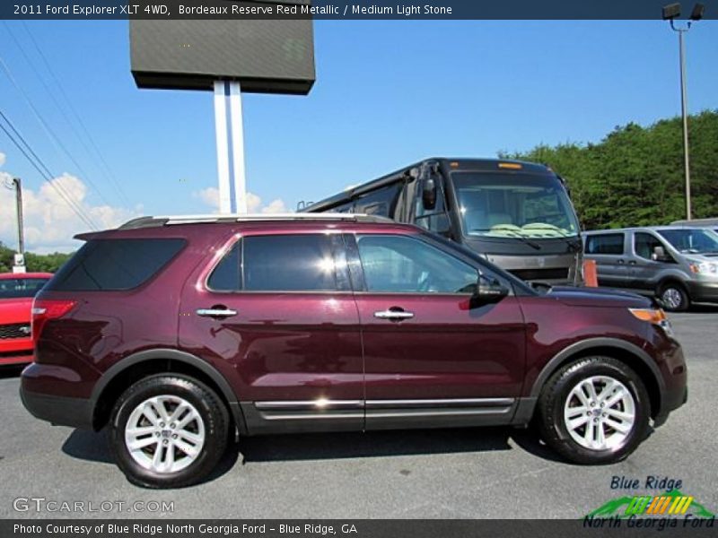Bordeaux Reserve Red Metallic / Medium Light Stone 2011 Ford Explorer XLT 4WD