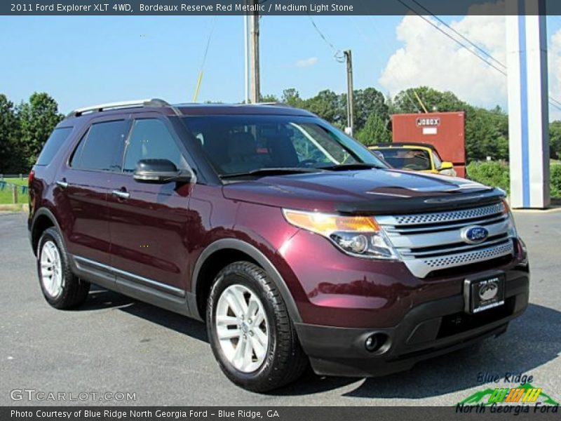 Bordeaux Reserve Red Metallic / Medium Light Stone 2011 Ford Explorer XLT 4WD