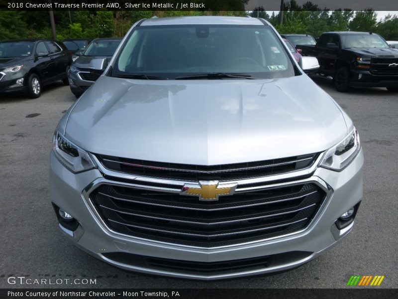 Silver Ice Metallic / Jet Black 2018 Chevrolet Traverse Premier AWD