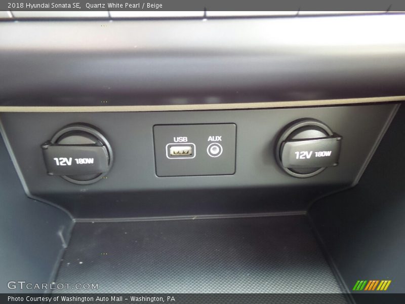 Quartz White Pearl / Beige 2018 Hyundai Sonata SE
