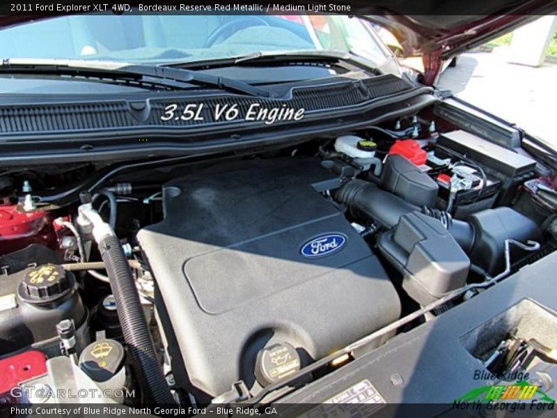 Bordeaux Reserve Red Metallic / Medium Light Stone 2011 Ford Explorer XLT 4WD