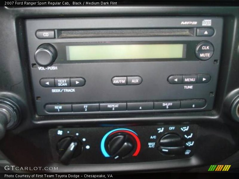 Black / Medium Dark Flint 2007 Ford Ranger Sport Regular Cab