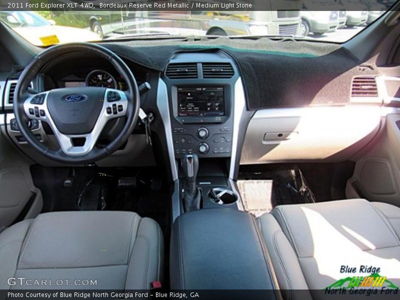 Bordeaux Reserve Red Metallic / Medium Light Stone 2011 Ford Explorer XLT 4WD