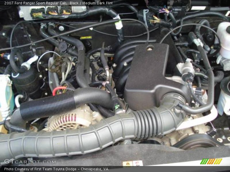 Black / Medium Dark Flint 2007 Ford Ranger Sport Regular Cab