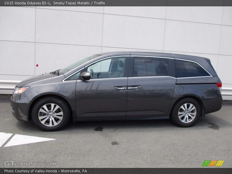 Smoky Topaz Metallic / Truffle 2015 Honda Odyssey EX-L