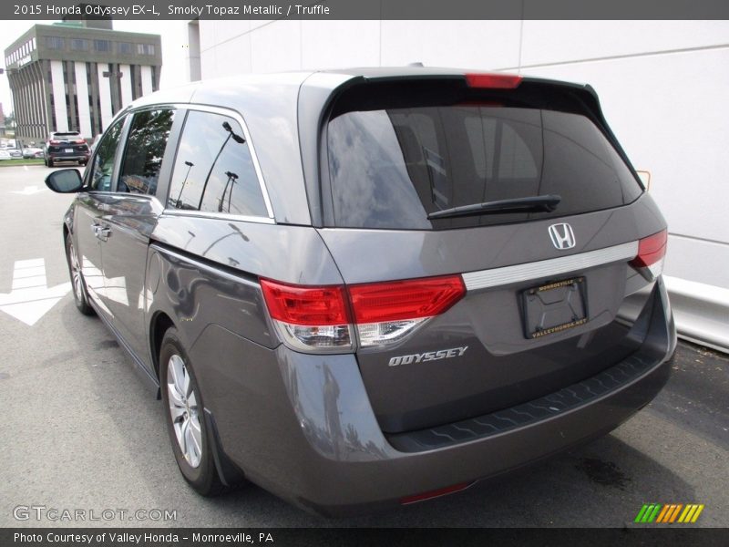 Smoky Topaz Metallic / Truffle 2015 Honda Odyssey EX-L