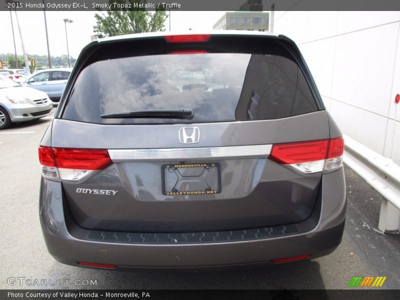 Smoky Topaz Metallic / Truffle 2015 Honda Odyssey EX-L