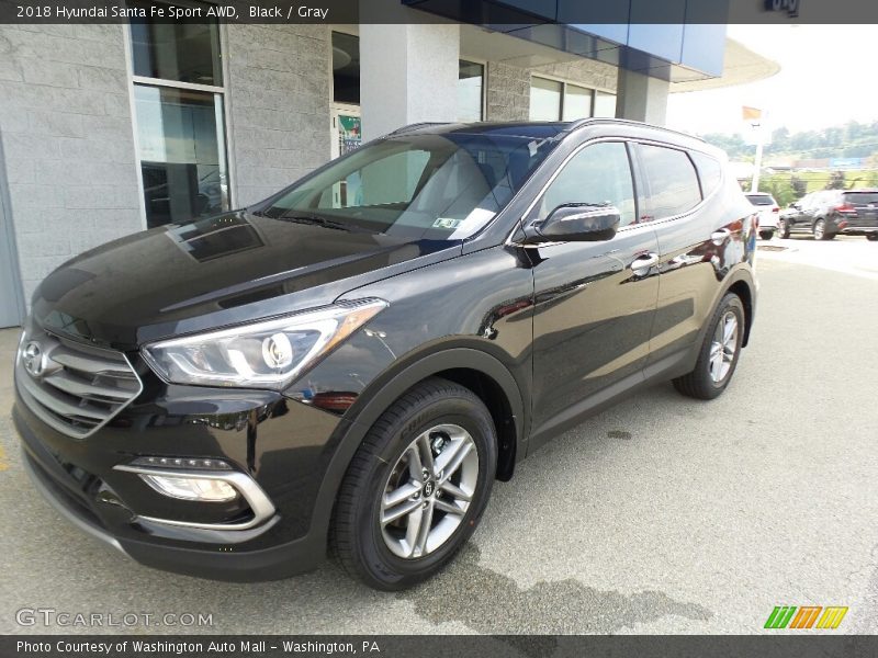 Black / Gray 2018 Hyundai Santa Fe Sport AWD