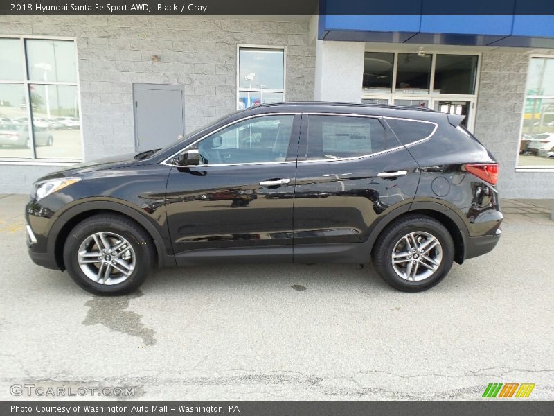Black / Gray 2018 Hyundai Santa Fe Sport AWD