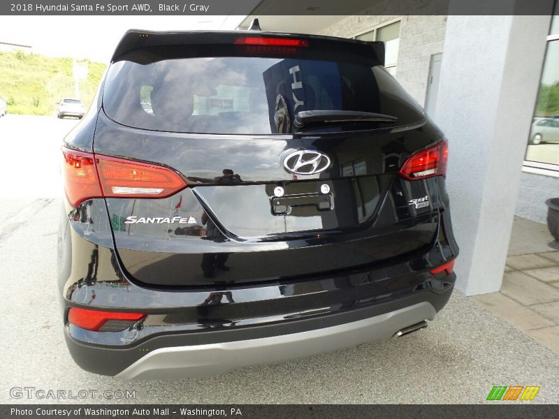 Black / Gray 2018 Hyundai Santa Fe Sport AWD