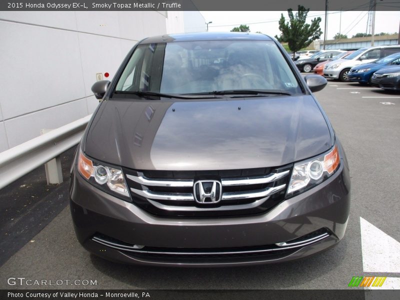 Smoky Topaz Metallic / Truffle 2015 Honda Odyssey EX-L
