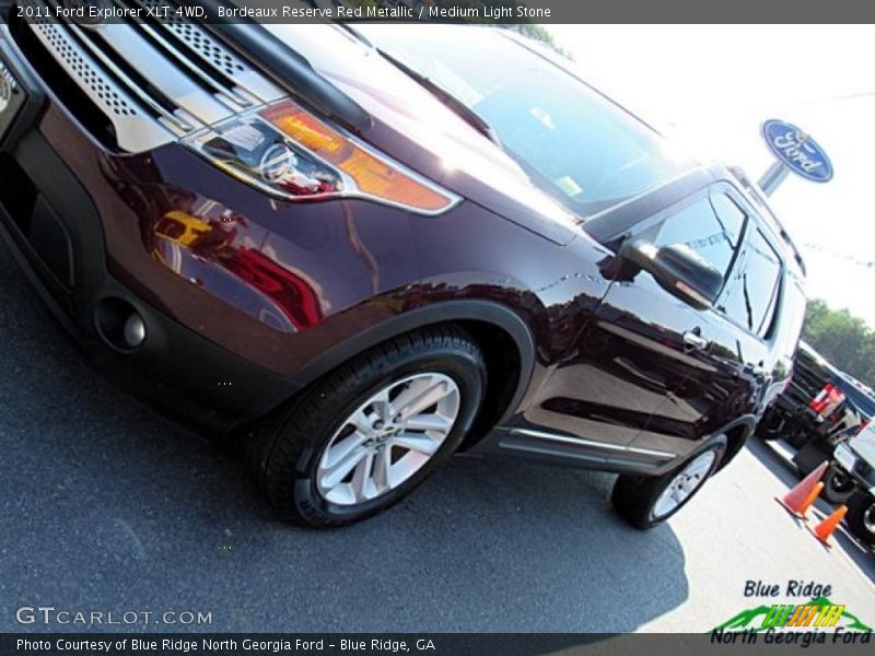 Bordeaux Reserve Red Metallic / Medium Light Stone 2011 Ford Explorer XLT 4WD