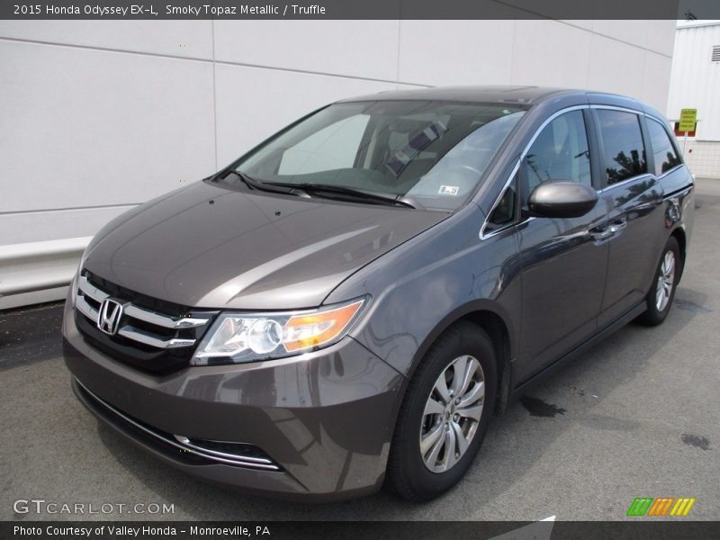 Smoky Topaz Metallic / Truffle 2015 Honda Odyssey EX-L