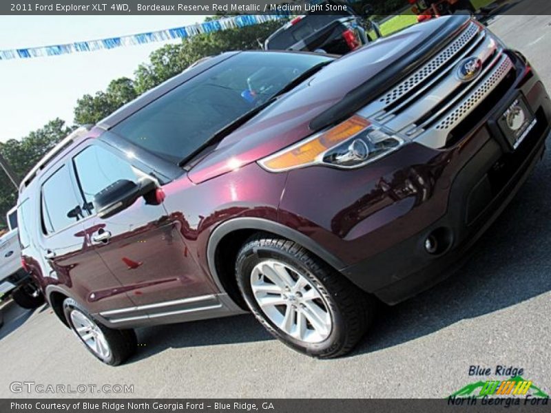 Bordeaux Reserve Red Metallic / Medium Light Stone 2011 Ford Explorer XLT 4WD